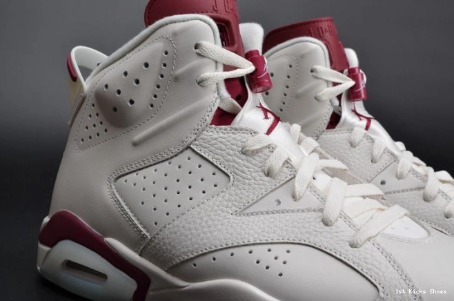 1st Kicks Maroon Jordan Retro Air 384664-116 white 6 0713